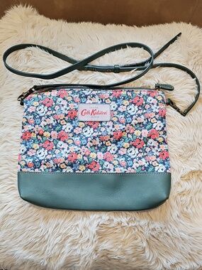 Cath Kidston Floral Fabric & Leather Crossbody bag